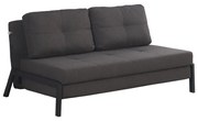 Sofa-bed Hafrene anthracite fabric 151x94x71cm 151x94x71 εκ.