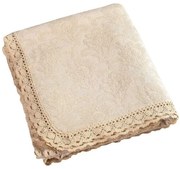 Beauty Home Κουβέρτα ζακάρ Art 1349 με δαντέλα υπέρδιπλη σε 5 χρώματα  230x250  Cardenia