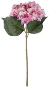 Τεχνητό Λουλούδι Hydrangea 21140 47cm Green-Dark Pink GloboStar Πολυαιθυλένιο,Ύφασμα