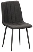 Καρέκλα Dora 11.1581 43Χ50Χ85 Black Metal, Fabric