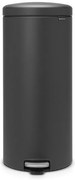Brabantia 649753 Καλαθάκι Μπάνιου με πεντάλ NewIcon 30L, Mineral Infinite Grey