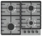 Gorenje G642ABX-737654 Εστία Γκαζιού Inox Με 4 Ζώνες Μαγειρέματος Γκαζιού 60,0 cm