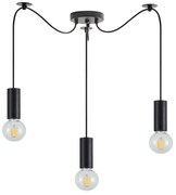 Φωτιστικό Οροφής Adept Tube 77-8478 30x30x300cm 3xE27 60W Black Homelighting