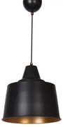 Ceiling Light 0011 Fylliana Black - Gold 30 cm 30x30x110 εκ.