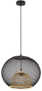 Φωτιστικό Οροφής Lander 77-8228 40x40x150cm 1xE27 60W Black-Gold Homelighting