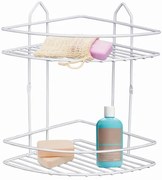 Ραφιέρα μπάνιου γωνιακή Perilla μεταλλική λευκό 20x20x28εκ. PER71305-PER71305-Λευκό PER71305