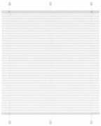 vidaXL Πλισέ περσίδα Λευκό 115x150 cm Πλάτος υφάσματος 114,4 cm