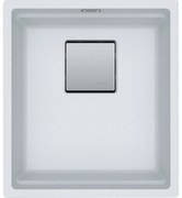 Franke Kubus 2 KNG 110-37 Polar White Υποκαθήμενος Γρανιτένιος Νεροχύτης 45cm