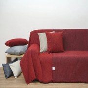 Ριχτάρι 1440 Red Anna Riska Πολυθρόνα 180x150cm Chenille