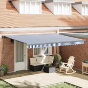 vidaXL Σκηνίτσα Αναδιπλούμενη Μπλε και άσπρο 450 x 300 εκ