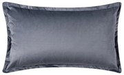 Βελουτέ Διακοσμητική Μαξιλαροθήκη (35x60) Silk Fashion A804 Σκούρο Γκρι