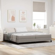 vidaXL Κρεβάτι με ελατήρια με στρώμα Taupe 200 x 200 cm ύφασμα