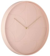Ρολόι Τοίχου Echelon KA5948PI Φ40x4,5cm Faded Pink Karlsson Μέταλλο
