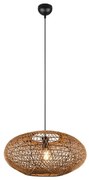 Φωτιστικό Οροφής Hedda 312300136 52x150cm 1xE27 40W Black-Natural Trio Lighting