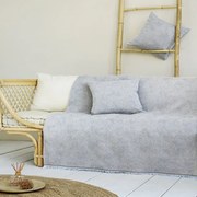 Ριχτάρι Waves Mint Denim Nima Τριθέσιο 180x300cm Βαμβάκι-Πολυέστερ