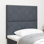 vidaXL Κεφαλάρι  90cm από βελούδο σε σκούρο γκρι με σχέδιο διαμαντιών