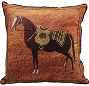 Μαξιλάρι Διακοσμητικό Show Horse Ύφασμα Πορτοκαλί 45x45εκ.  - Πολύχρωμο