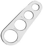 Μεζούρα 4 Σημείων Ζυμαρικών 100345002800 18x6cm Inox Kuchenprofi Ανοξείδωτο Ατσάλι