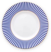 Πιατάκι Γλυκού Πορσελάνινο 51001243 Royal Stripes 12cm Blue Pip Studio Πορσελάνη