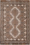 Χαλί Naf Naf Amaro 9381F Brown-Shrink Dark Brown Βιοκαρπέτ 120X180cm