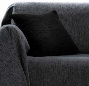 Μαξιλαροθήκη Σετ Ζακάρ Σενίλ 1300 Black Anna Riska 42X42 Chenille