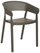 Καρέκλα - Πολυθρόνα PERFOE C5941.07 Dark Olive Πολυπροπυλενίου 53,5x50,5x73Υεκ. 53.5x50.5x73 εκ.