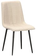 Καρέκλα Dora 11.1582 43Χ50Χ85 Beige Metal, Fabric