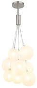 Κρεμαστό Φωτιστικό Οροφής 9xG9 LED Globo Lighting-56144-9HN-Νίκελ Ματ 56144-9HN