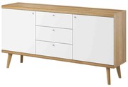 Μπουφές Riviera II Natural-White 160X83X40 cm Μελαμίνη