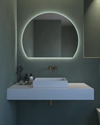Καθρέπτης τοίχου Cropped Circle Project Mirrors με κρυφό φωτισμό Led Διάσταση: Φ100, Διακόπτης Αφής: Ναι