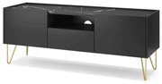 Έπιπλο Τηλεόρασης Harmony P_HRM_TV 144x37x55cm Marble Black