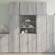 vidaXL Ντουλάπι Γκρι Sonoma 80x42,5x249 εκ. από Επεξεργασμένο Ξύλο