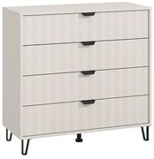 Chest of drawers Brest 4F Cashmere - Cashmere Matt 93x40x90 cm