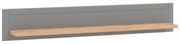 Ράφι τοίχου Valencia Artisan Oak - Γκρί Μάτ 146*19.5*24 εκ. 146x19.5x24 εκ.