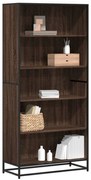 vidaXL Βιβλιοθήκη καφέ δρυς 80,5x35x170,5 cm Κατασκευασμένο ξύλο