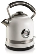 Ηλεκτρικός βραστήρας Ariete MODERNA 2854/01, 2000W, 1.7 l, Θερμόμετρο, ασύρματη βάση 360C, Αφαιρούμενο φίλτρο, Λευκό