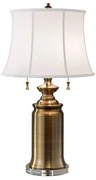 Επιδαπέδιο Φωτιστικό 2xE27  Λινό Αμπαζούρ  Stateroom Elstead Lighting-FE-STATEROOM-TL-BB-Ορείχαλκος FE-STATEROOM-TL-BB
