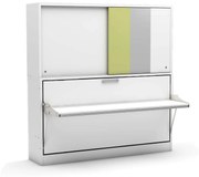 Κρεβάτι Τοίχου Diva Academy - Κρεβάτι Με Γραφείο 90x190cm - Verde
