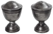 Αλατοπίπερο (Σετ 2Τμχ) FLA326 5x5x7cm Silver Espiel Aluminium