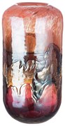 Γυάλινο Βάζο -Apart- Πορτοκαλί/Ροζ 35x20cm