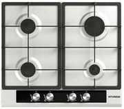Hyundai HBIG20-60X Εστίες αερίου με πλάτος 60cm και 4 ζώνες μαγειρέματος , Inox