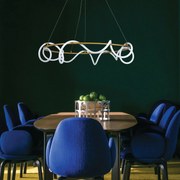 Φωτιστικό οροφής InLight 6017-Χρυσό-Διάμετρος: 60 εκ.