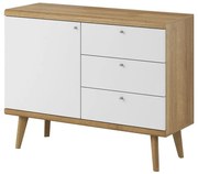 Lh-homefurniture Μπουφές 21103-PR-S Riviera+Λευκό 107x83x40cm 21103-PR-S