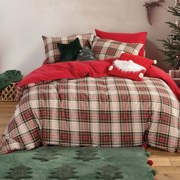 Φανελένια Σεντόνια Υπέρδιπλα (Σετ) Nef-Nef Homeware Flannel Noel
