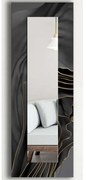 Καθρέπτης Τοίχου 235MRA1166 40x120cm Black-Gold Wallity Mdf,Fabric