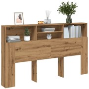 Κεφαλάρι Ντουλάπι από Τεχνητό Δρυς 180x19x103,5 εκ. από Τεχνητό Ξύλο