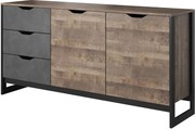 Lh-homefurniture Μπουφές Arden: Sand gragne+matera 161x78.6x39.6cm ARD-21