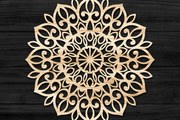 Intra απο ξύλο plywood 3mm-4mm πάχος 3D Mandala για Cricut Δίασταση 30x30 cm INTRAFABR-74167911