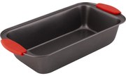 Φόρμα Ζαχαροπλαστικής για Κεικ Ορθογώνιο 30×15×6,5cm Lamart LT3111 Μαύρο/Κόκκινο