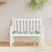 vidaXL Μαξιλάρι Πάγκου Κήπου Σχέδιο Φύλλων 120x50x4 εκ. Ύφασμα Oxford